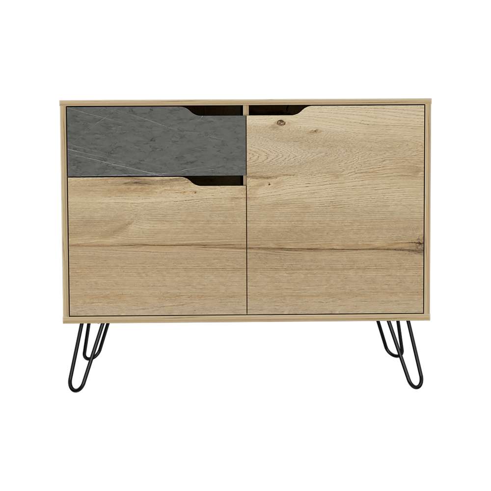 Arrimo Mónaco Duna 99.2x80cm con Un Cajón y con Cuatro Compartimientos - Bifes | Bylmo