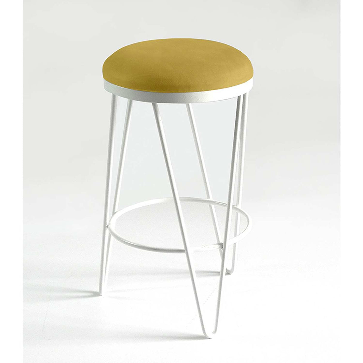 Butaco Óregon Mostaza 40 cm Metálico - Sillas y Butacos | Bylmo