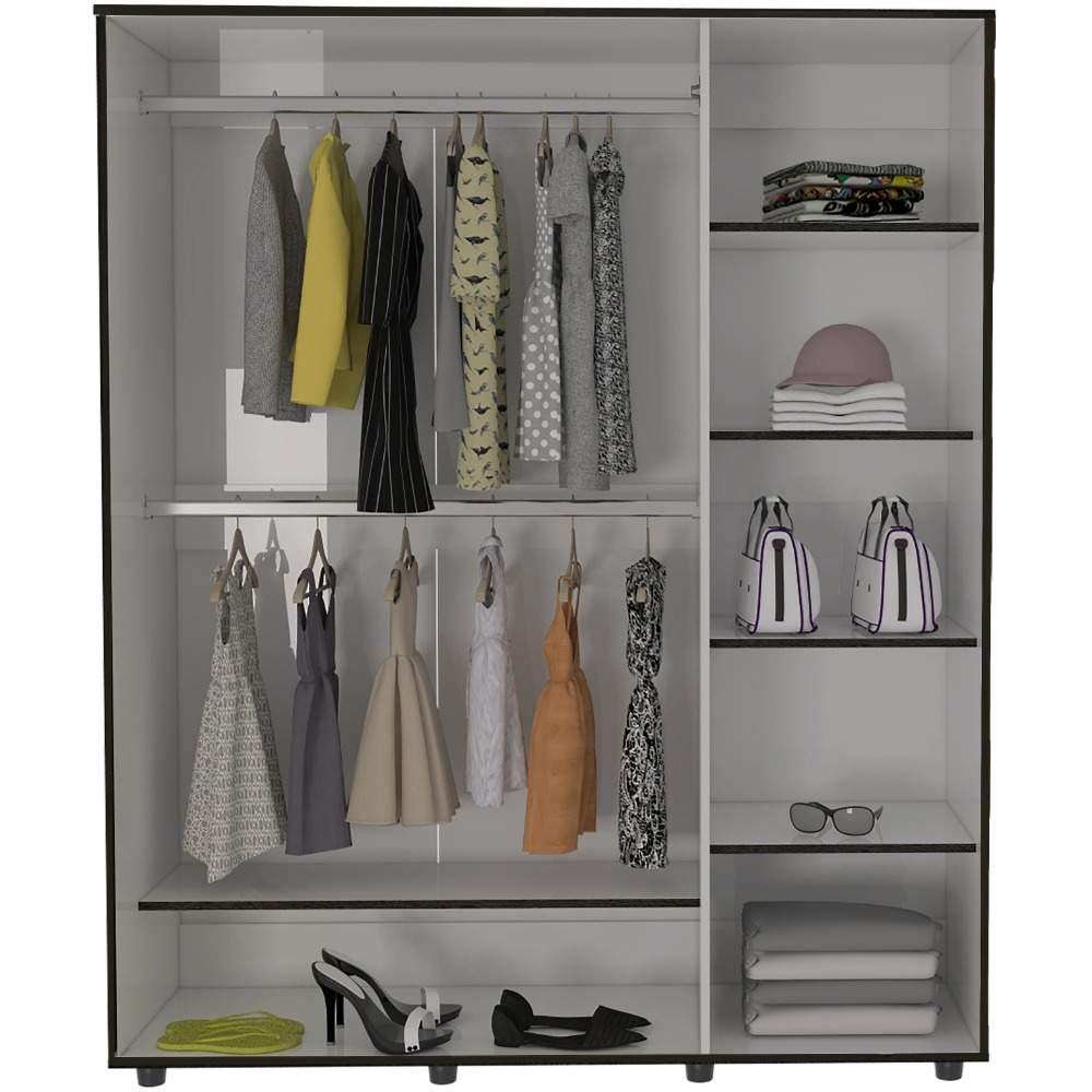 Closet San Francisco Coñac 140 cm con Tres Puertas - Closets | Bylmo