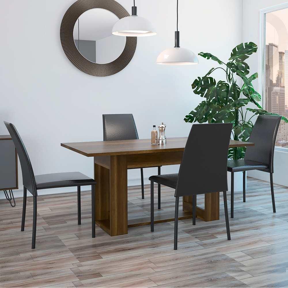 Comedor Volterra Caramelo 160 cm de Cuatro Puestos - Comedores | Bylmo