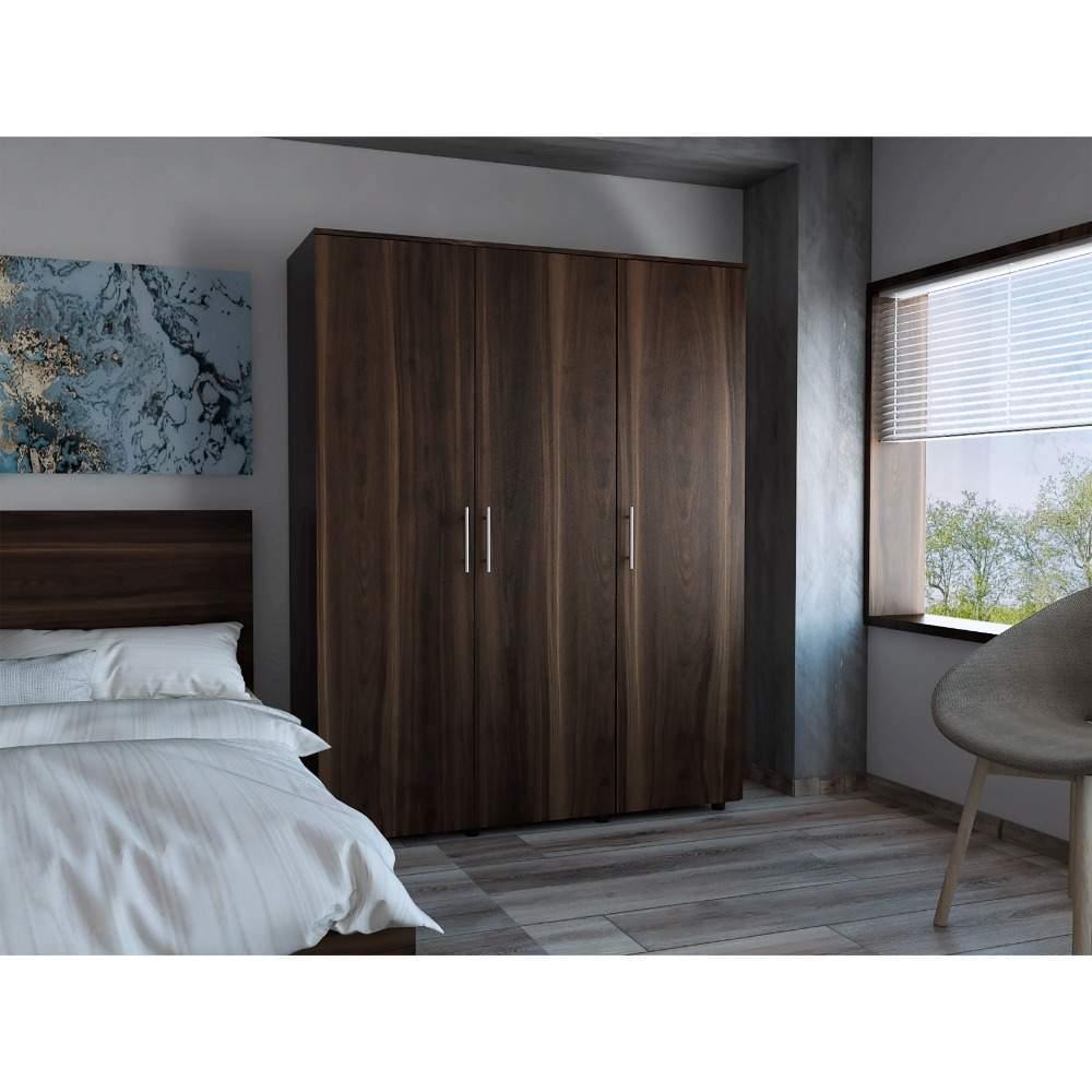 Closet San Francisco Habano 140 cm con Tres Puertas - Closets | Bylmo
