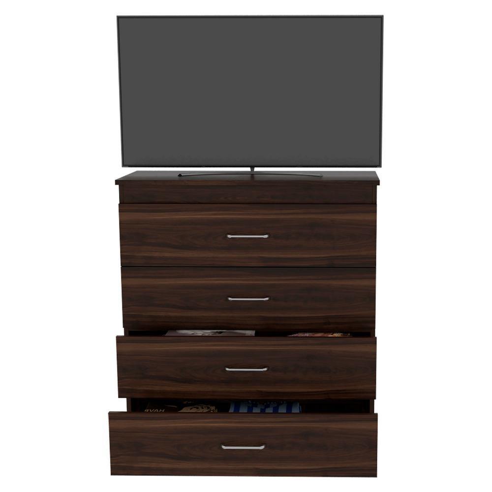 Cómoda Santino Habano 80 cm con Cuatro Cajones - Cajoneras | Bylmo