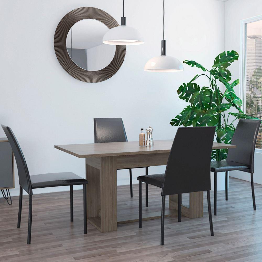 Comedor Nepal Miel 160 cm de Cuatro Puestos - Comedores | Bylmo