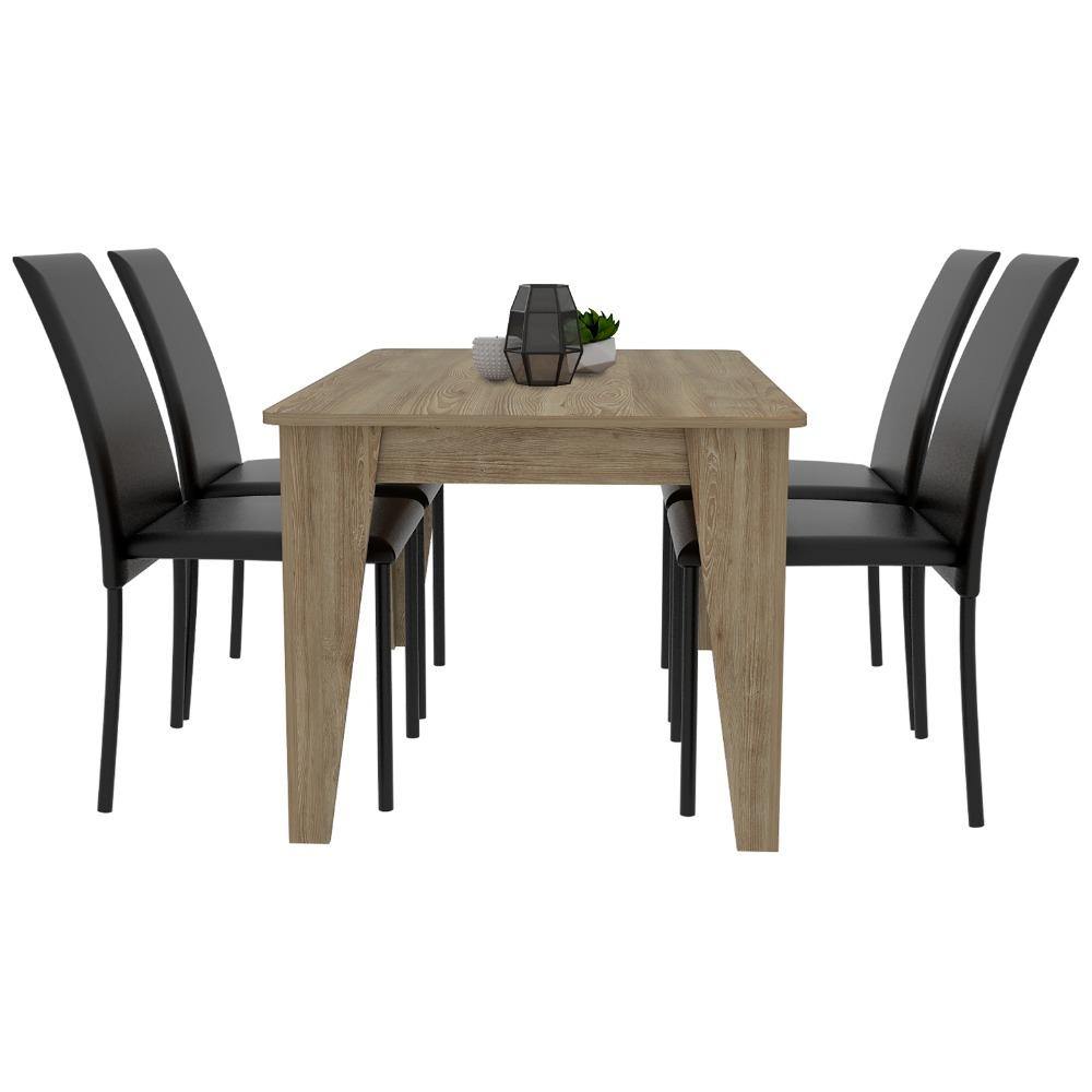 Comedor Torino Wengue 140 cm de Cuatro Puestos - Comedores | Bylmo