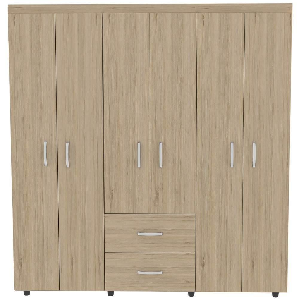 Closet Bariloche Rovere 170x180cm con 2 Cajones con 4 Entrepaños - Closets | Bylmo