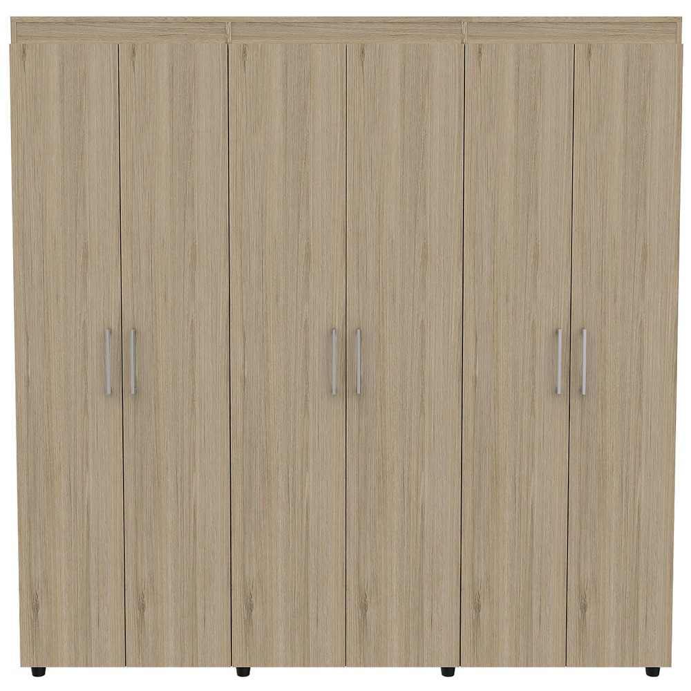 Closet Amatista Rovere 180 cm con Seis Puertas Y Dos Cajones - Closets | Bylmo