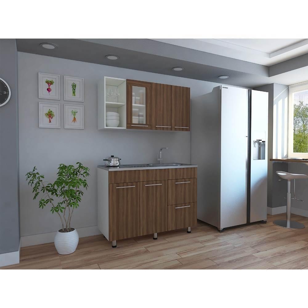 Cocina Thyra Sangria 120 cm Derecha con Mesón - Cocinas | Bylmo