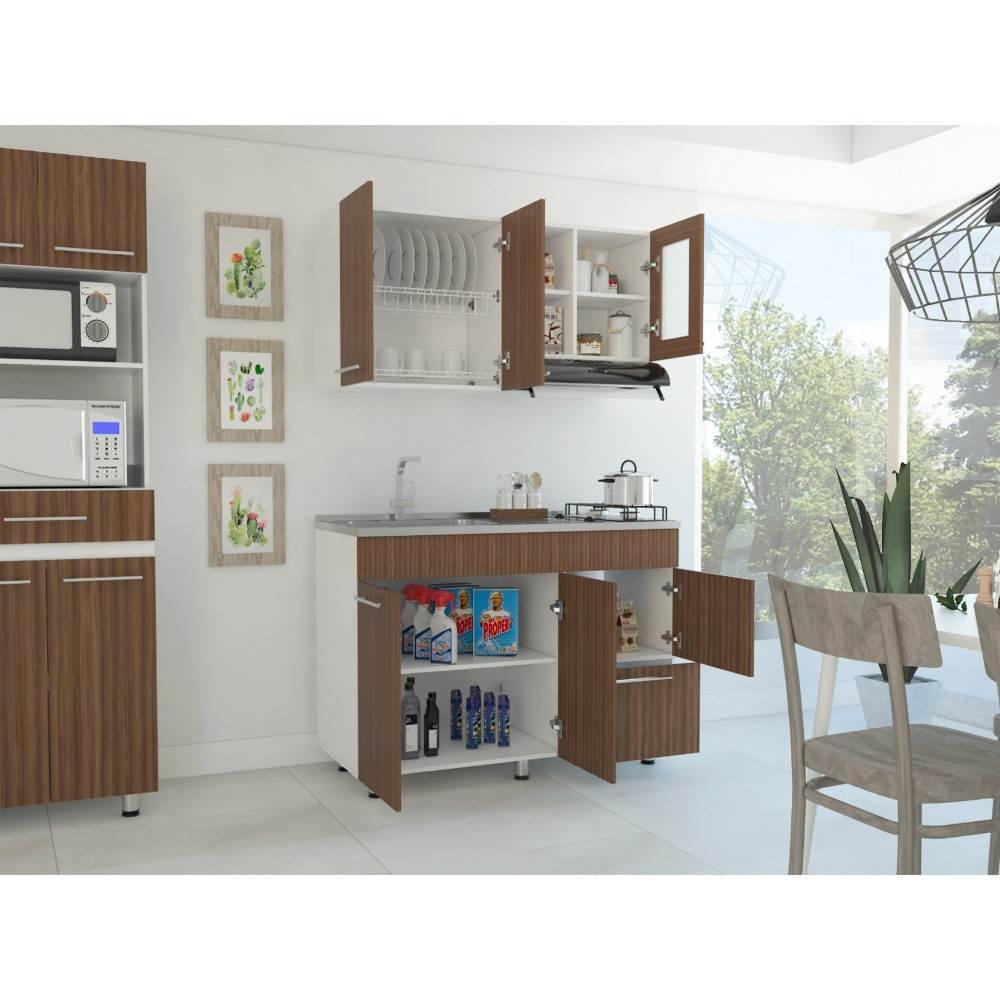 Cocina Toscana Sangria 120 cm Izquierda con Mesón - Cocinas | Bylmo