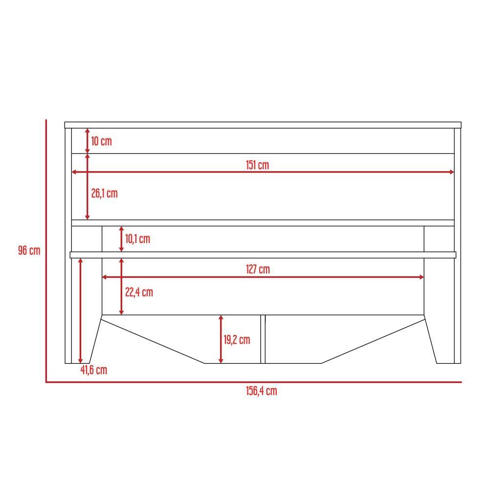 Cama Ponova Doble 140 cm Wengue - Camas | Bylmo
