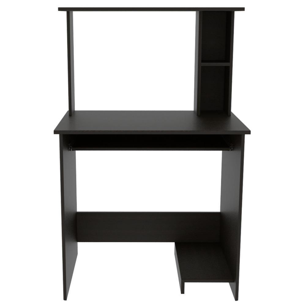 Centro de Computo Eco Wengue 80 cm con Entrepaños - Escritorios y Archivadores | Bylmo