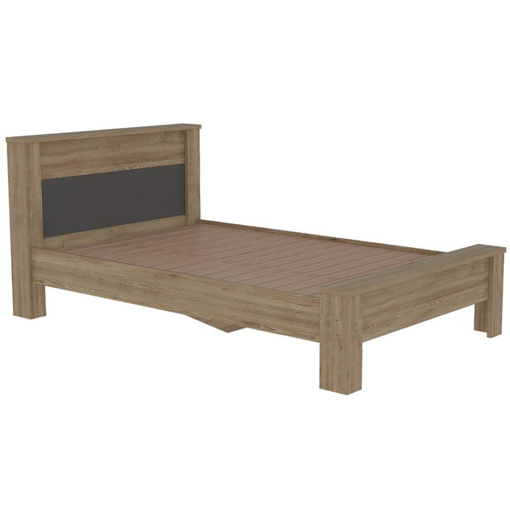 Cama Nápoles Semidoble 120 cm Miel y Plomo - Camas | Bylmo