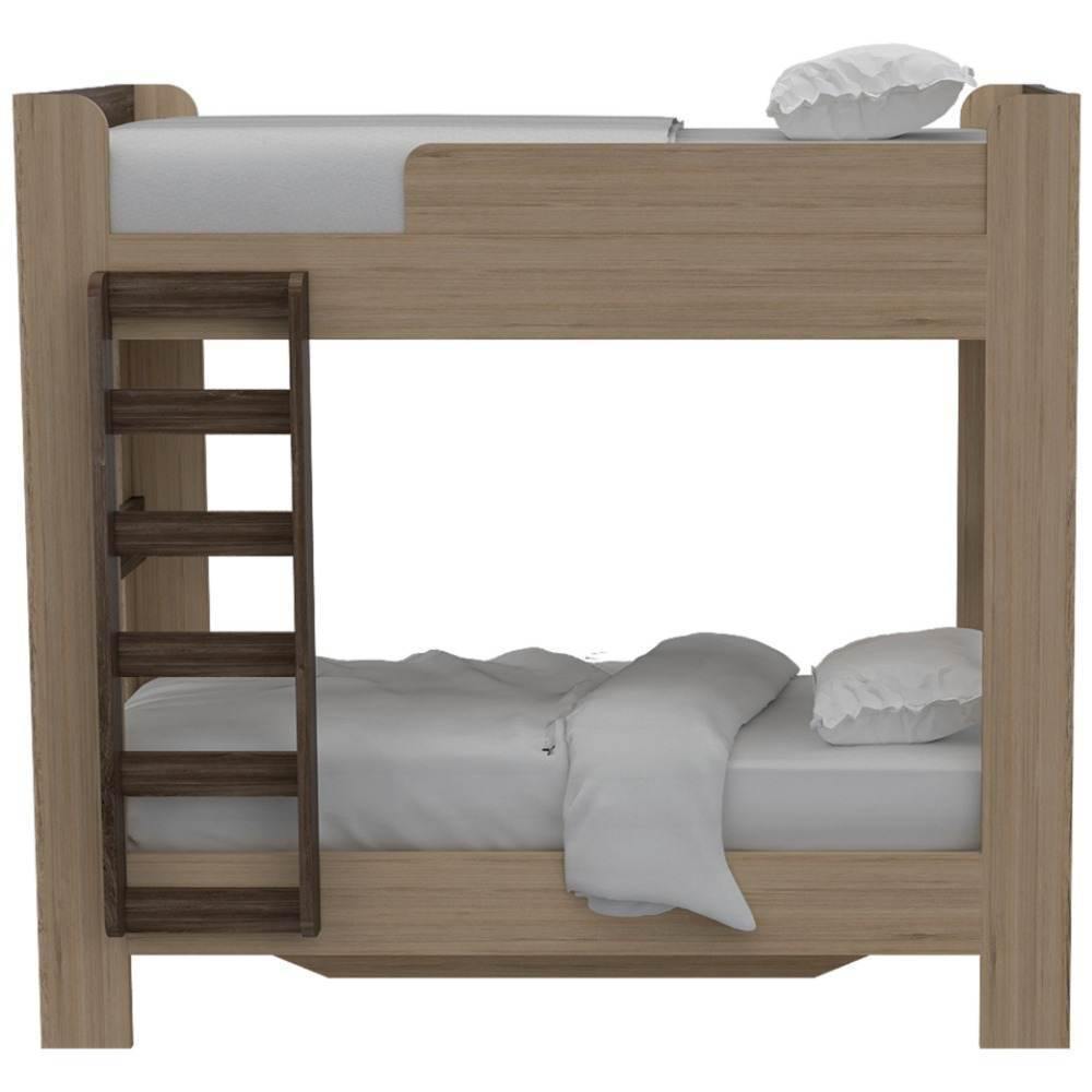 Camarote Palmetto Rovere y Siena 116.1x185.1cm para Colchón Sencillo sin Colchón y sin Cabecero - Camas | Bylmo