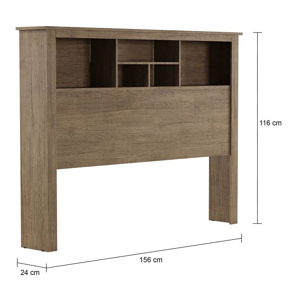 Cabecera Venus Doble 140 cm Roble con Entrepaños - Camas | Bylmo