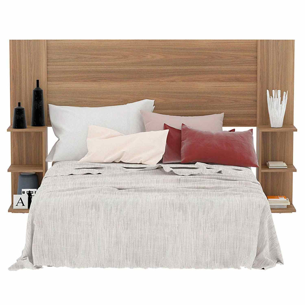 Cabecero Phoenix Teca 195x121cm Liso para Cama Doble - Camas y Cabeceros | Bylmo