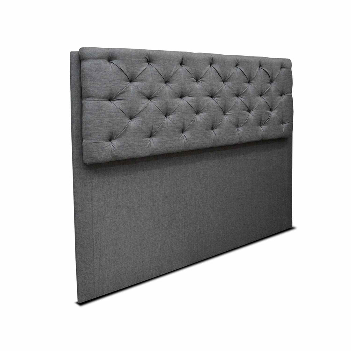 Cabecero Dreamer Gris 120x120cm Abullonado para Cama Semidoble - Camas y Cabeceros | Bylmo
