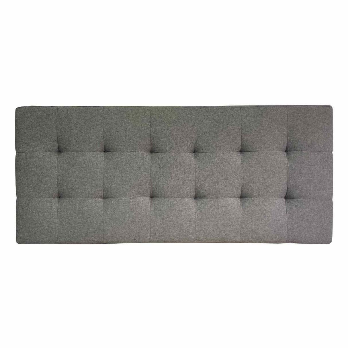 Cabecero Gris 140x60cm Abullonado para Cama Doble - Camas y Cabeceros | Bylmo