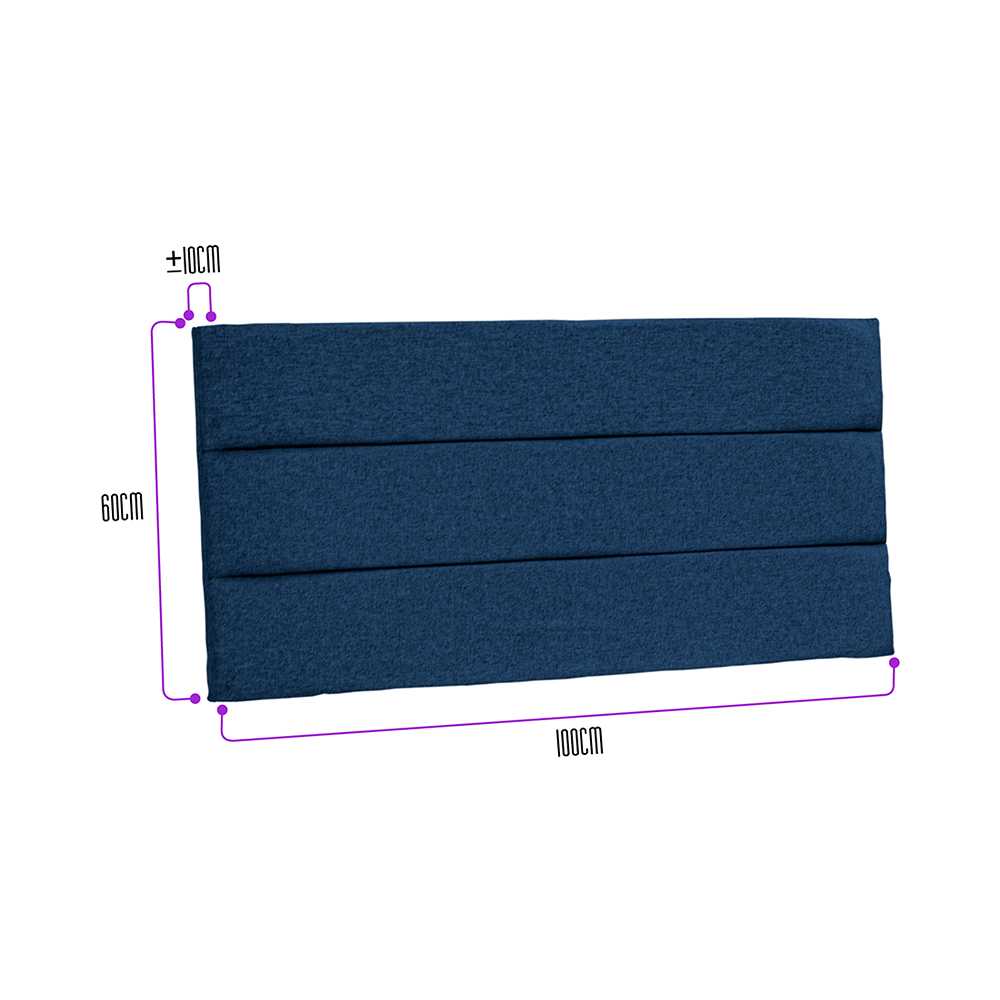 Cabecero Flotante Portofino Sencilla 100 cm Azul Tela Resistente - Camas y Cabeceros | Bylmo