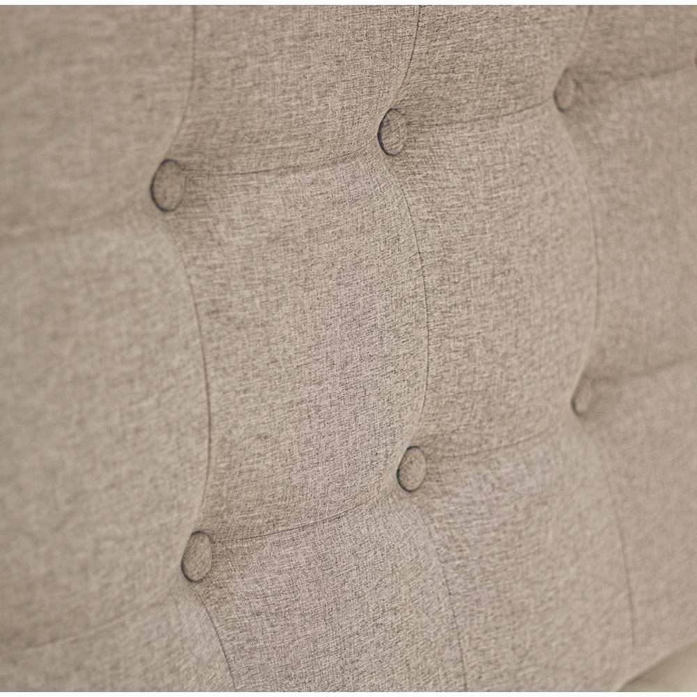 Cabecero Flotante Varena Semidoble 120 cm Beige Tela Resistente - Camas y Cabeceros | Bylmo