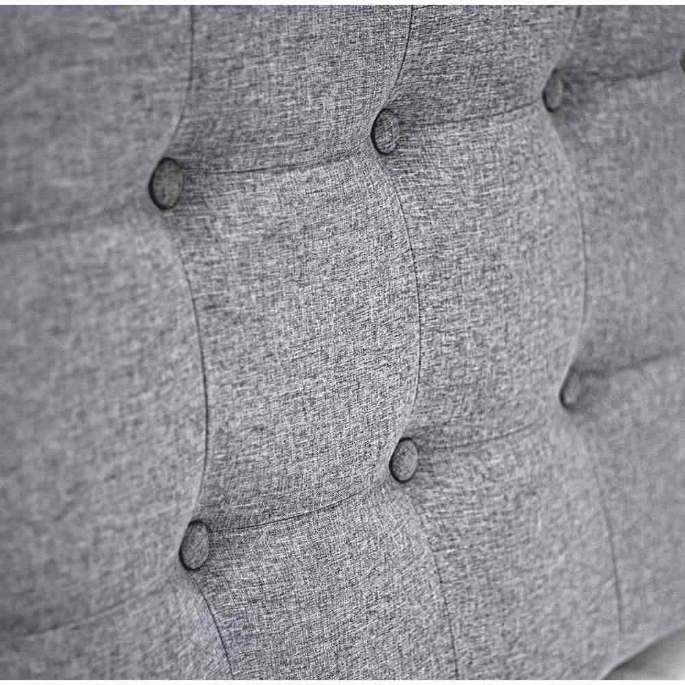 Cabecero Flotante Varena Semidoble 120 cm Gris Tela Resistente - Camas y Cabeceros | Bylmo