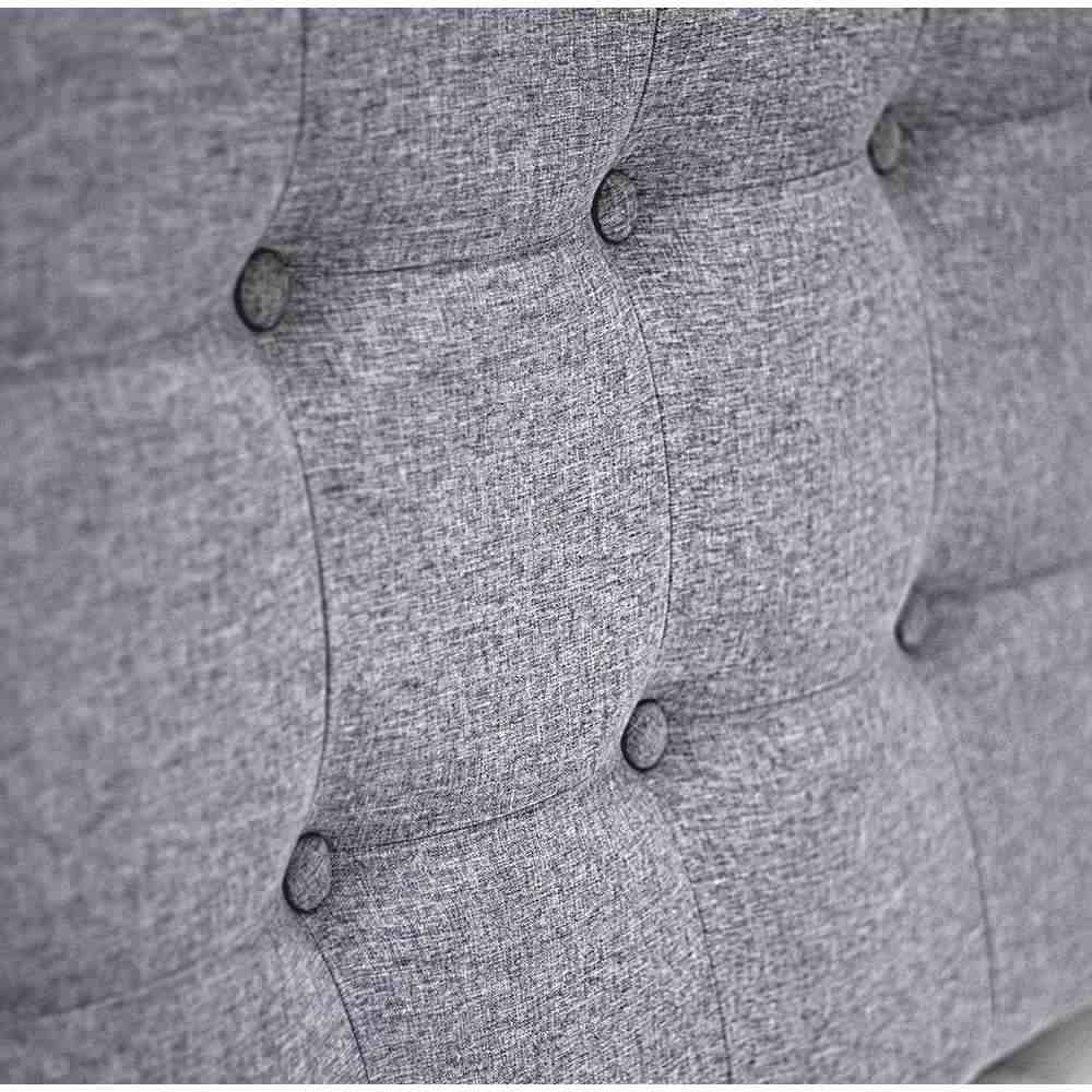 Cabecero Flotante Varena Doble 140 cm Gris Tela Resistente - Camas y Cabeceros | Bylmo