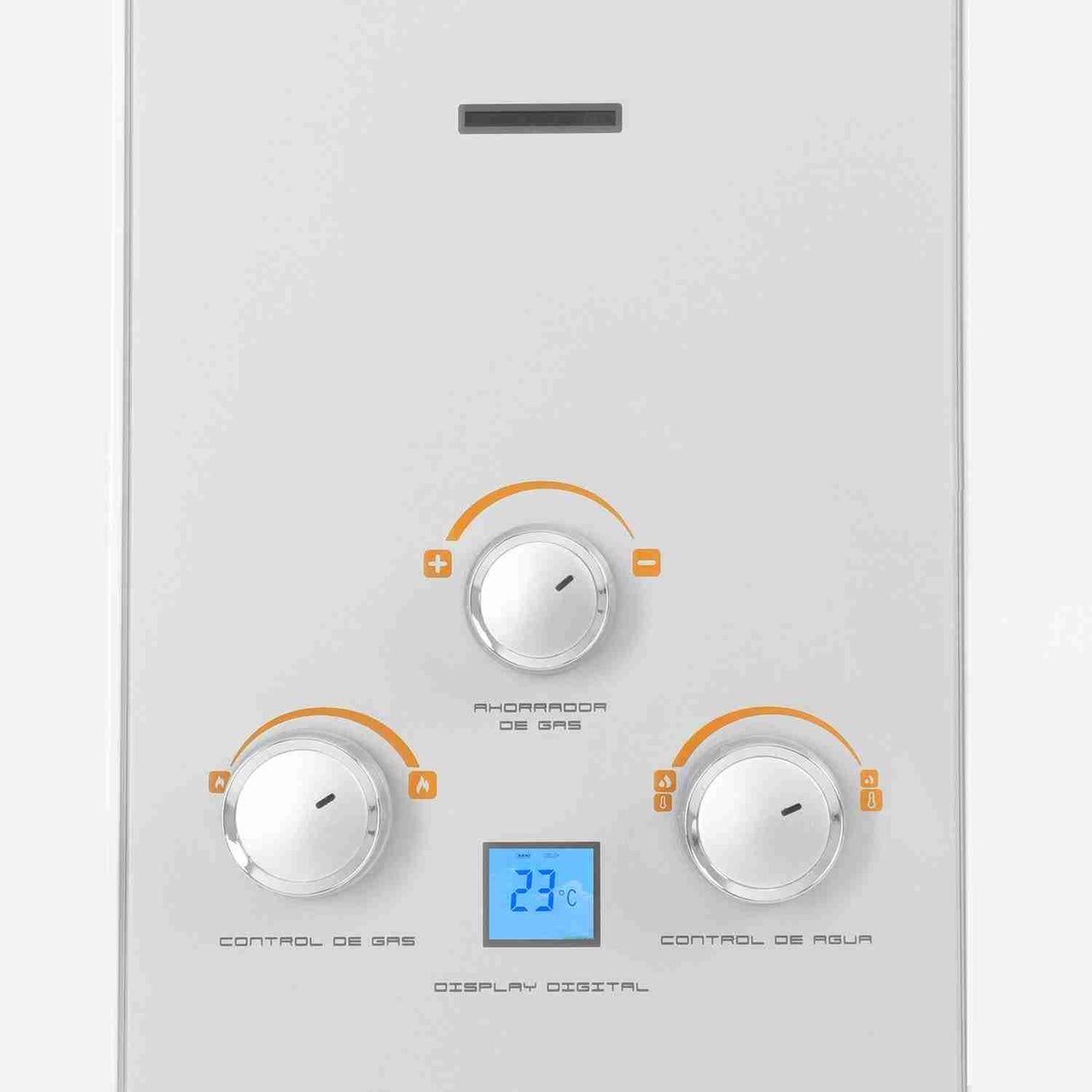 Calentador WHG 35 cm Blanco a Gas de Tiro Natural para 10 Litros - Electrodomesticos | Bylmo