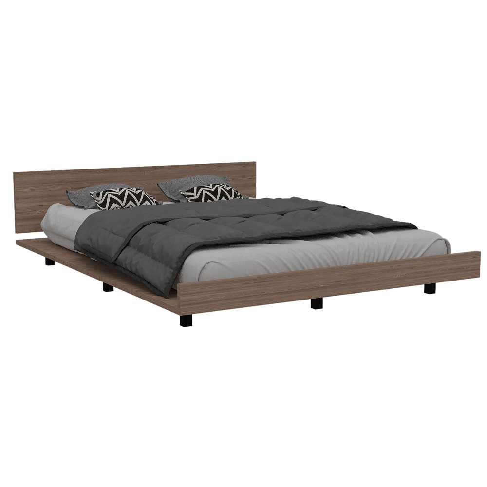 Cama Kaia Miel 160x51.6cm para Colchón Doble 140 X 190 Cm con Cabecero - Camas | Bylmo