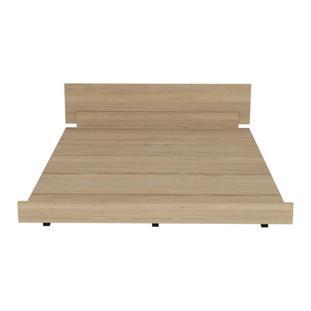 Cama Kaia Rovere 160x52cm para Colchón Doble 140 X 190 Cm con Cabecero - Camas | Bylmo