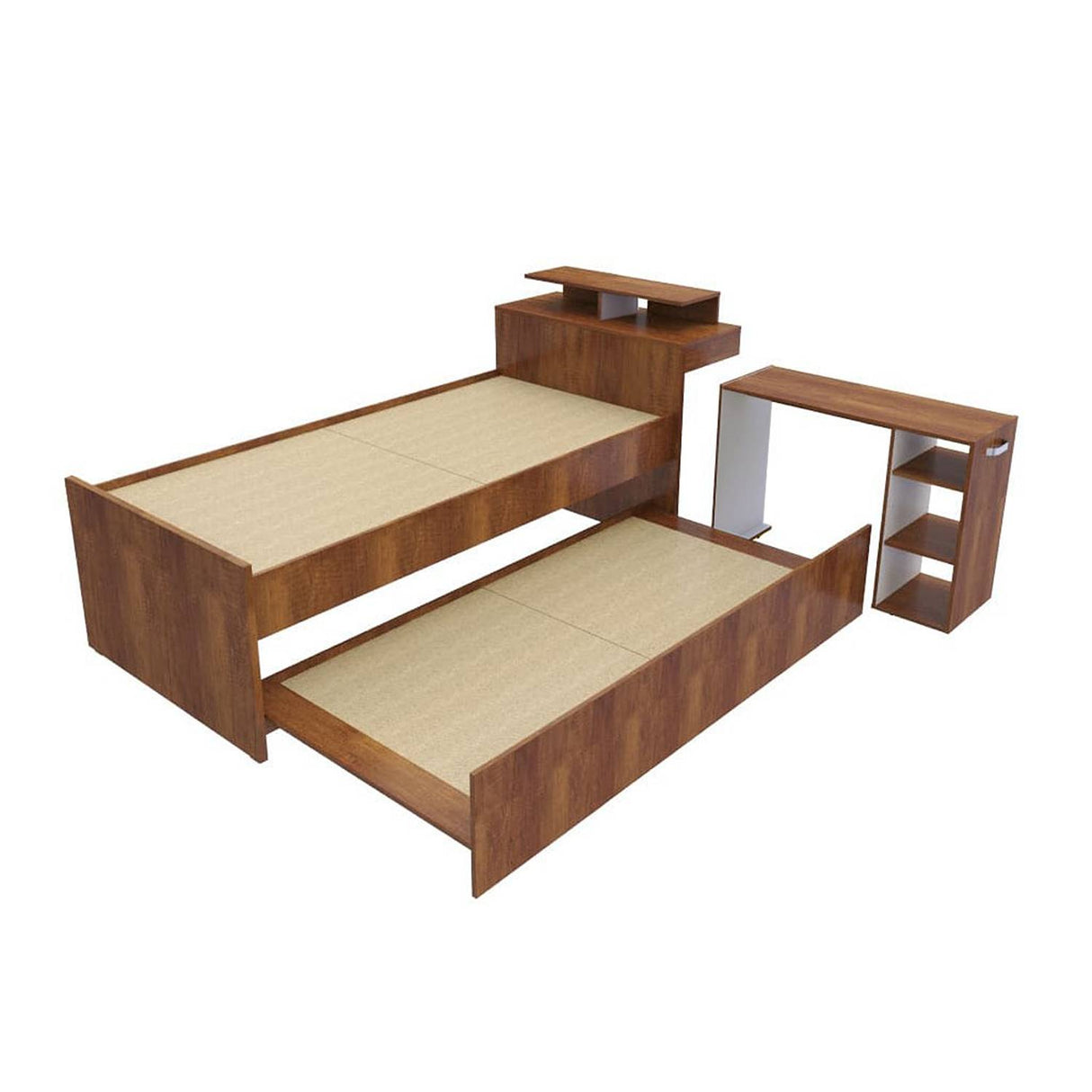 Cama Tarima Marriol Caramelo 97x96.5cm para Colchón Sencillo 90 X 190 Cm con Cabecero - Camas y Cabeceros | Bylmo