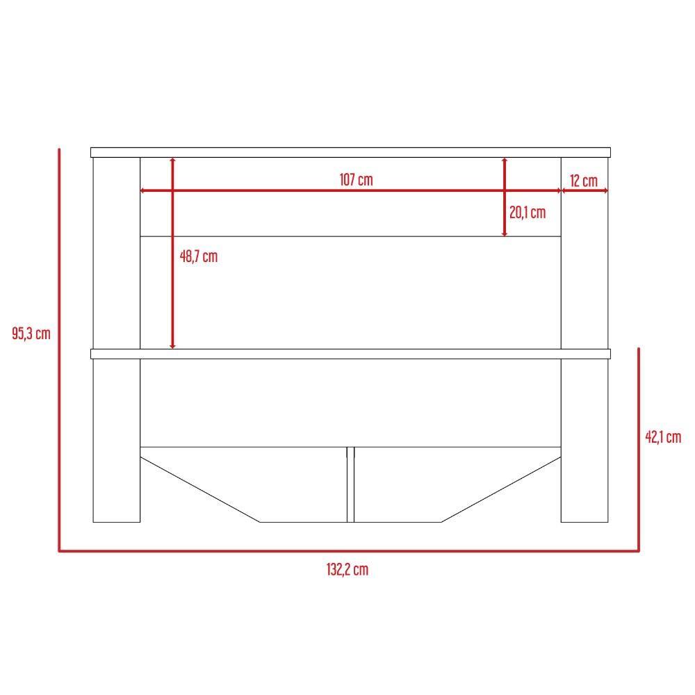 Cama Nápoles Semidoble 120 cm Wengue - Camas | Bylmo