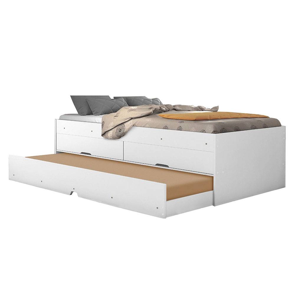 Cama Tarima Mar Blanco 193x60cm para Colchón Sencillo 90 X 190 Cm - Camas | Bylmo