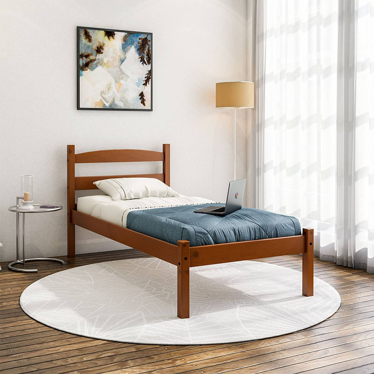 Cama Kazan Sencilla 100 cm Acacia - Camas y Cabeceros | Bylmo