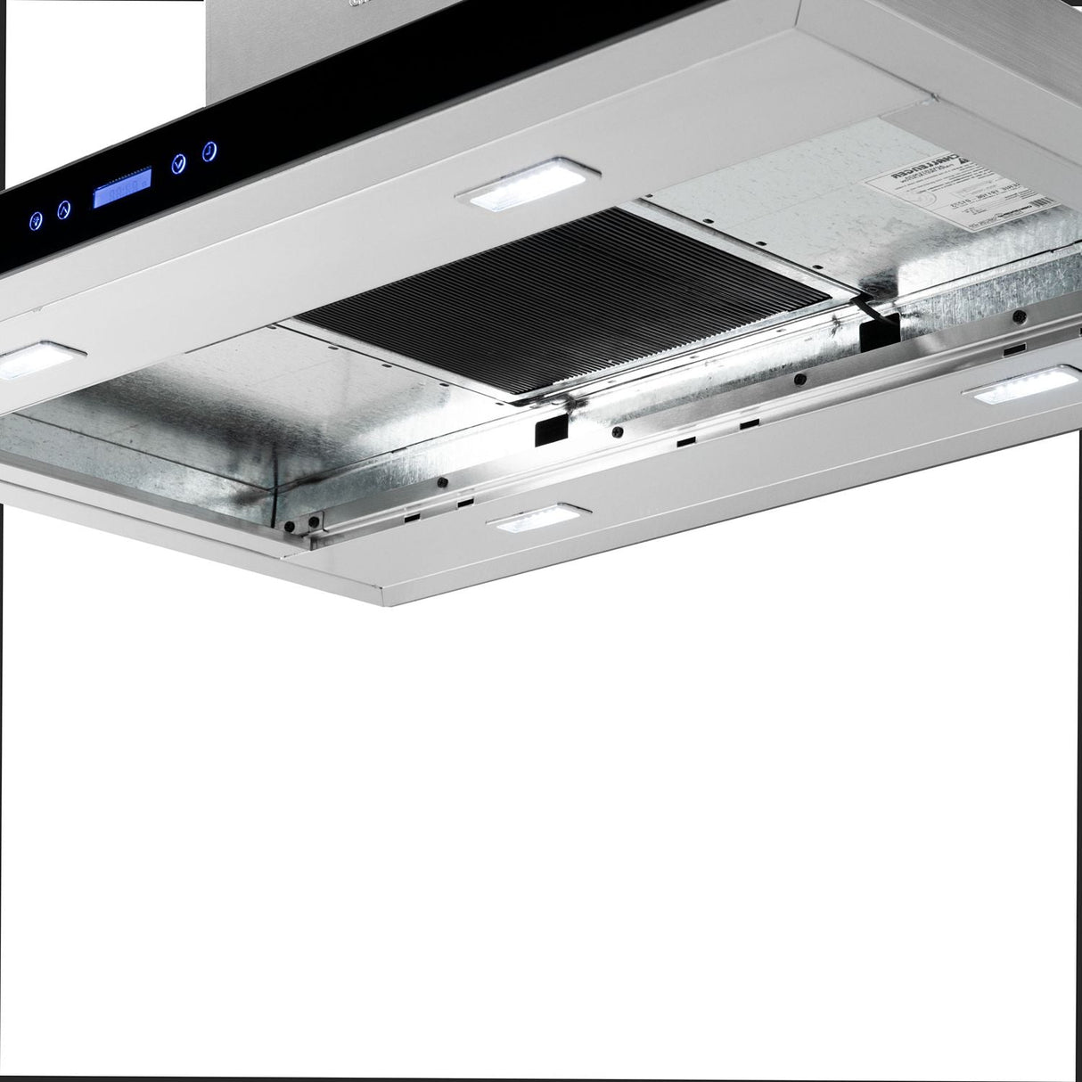 Campana Isle Two 90 Cm Gris Tipo Isla De Tres Velocidades - Cocinas | Bylmo