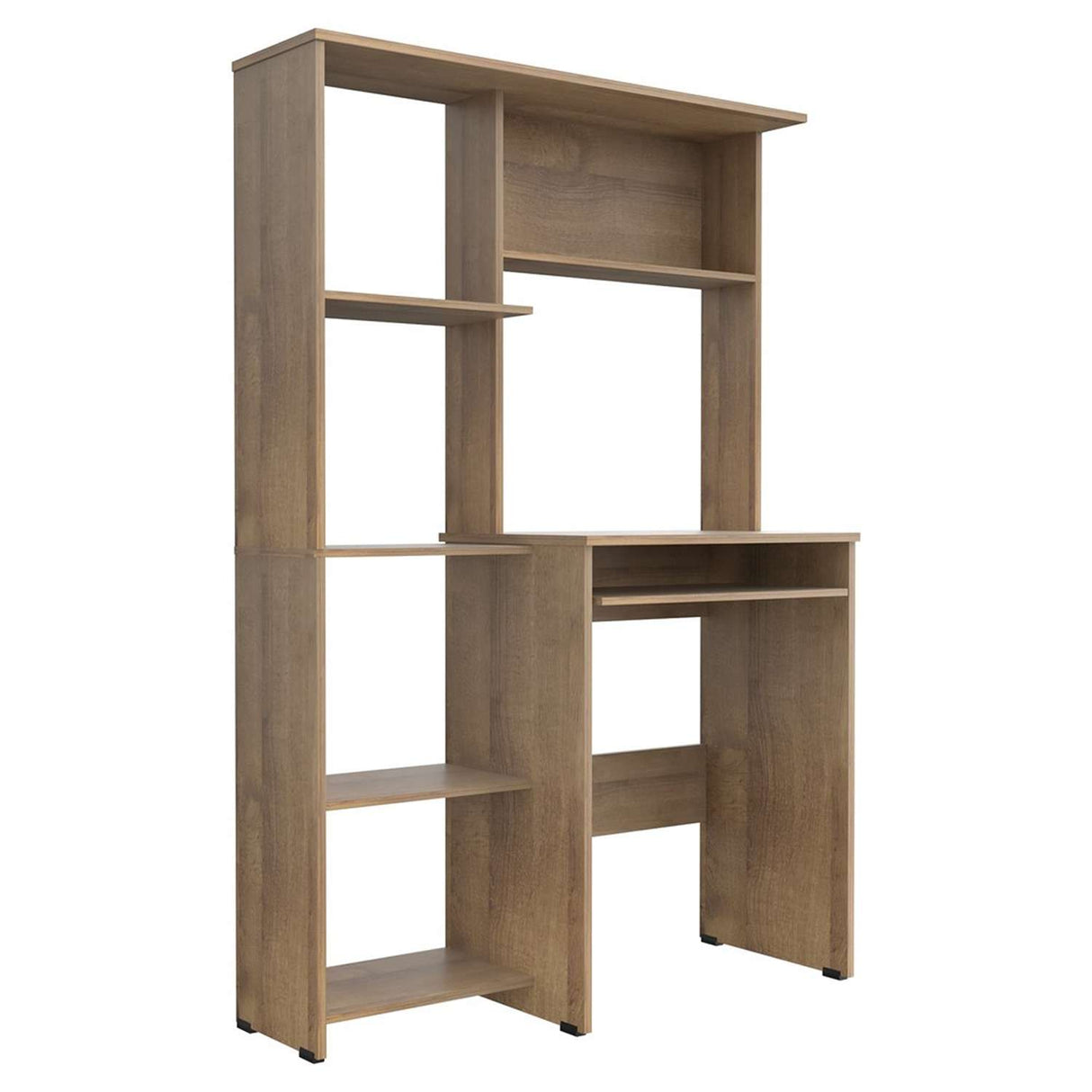 Centro de Computo CCB6201 Amaretto 100x150cm sin Cajones y con Organizador de Libros - Escritorios | Bylmo