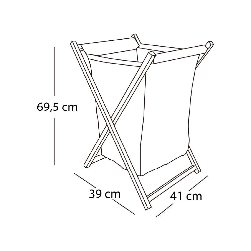 Cesta de Ropa Deluxe 41 cm - Cajoneras | Bylmo