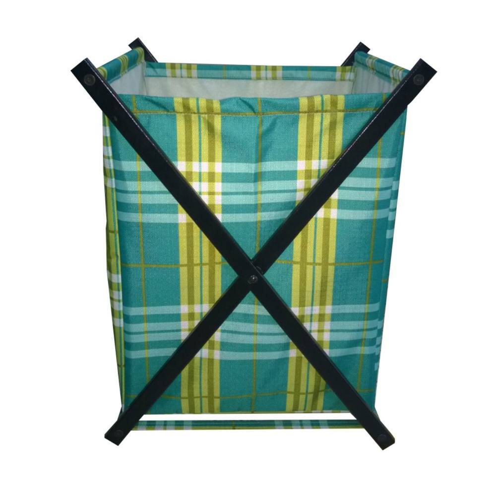 Cesta de Ropa Isaac Verde y Azul 45 cm - Cajoneras | Bylmo
