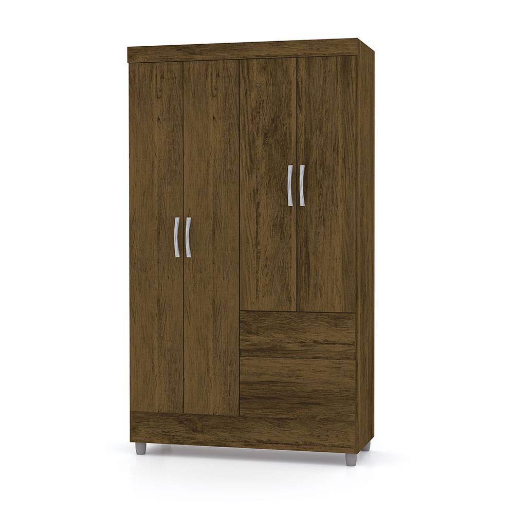 Closet Bonic Marron 102.6x181cm con 1 Cajones con 3 Entrepaños - Closets | Bylmo
