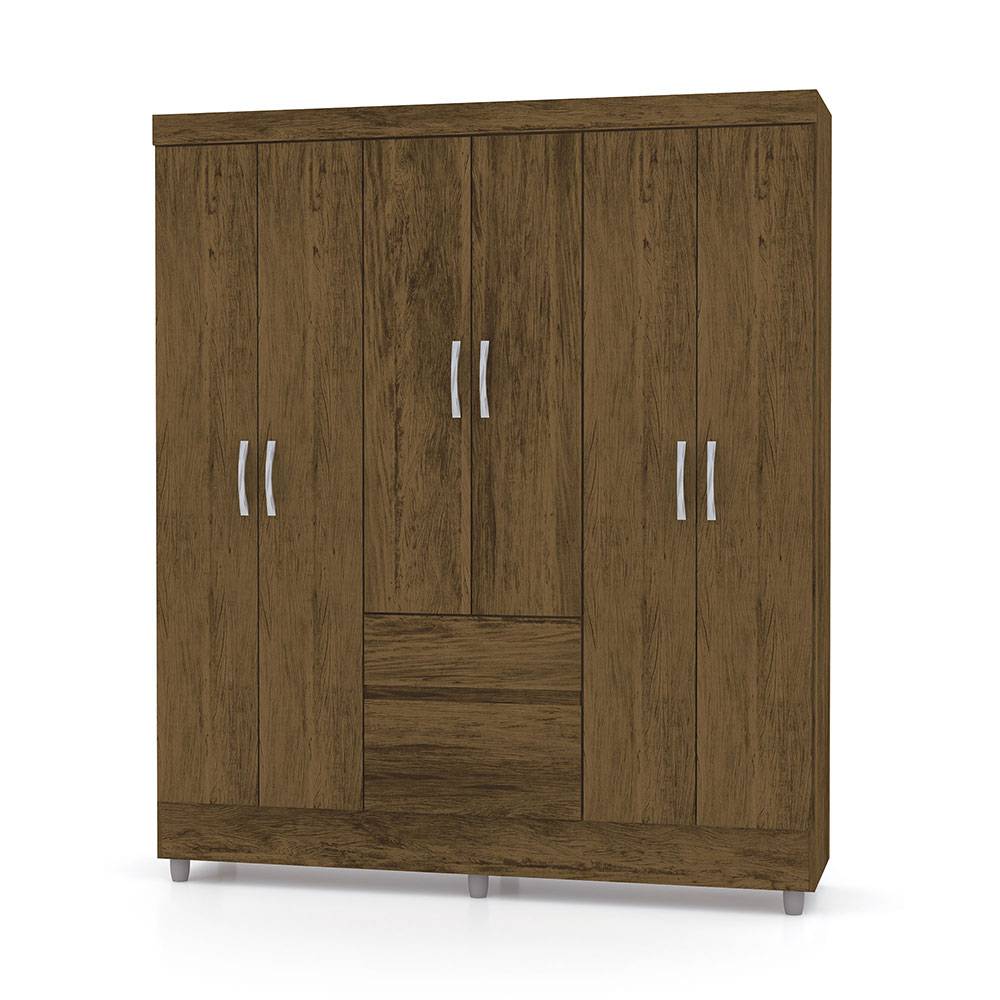 Closet Valent Marron 153.3x181cm con 1 Cajones con 2 Entrepaños - Closets | Bylmo