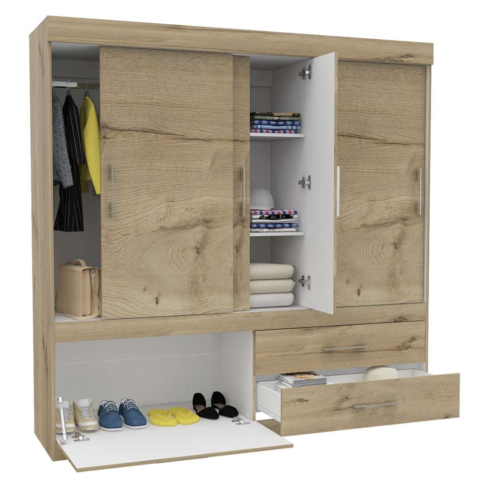 Closet Allegro Duna 180x180cm con 2 Cajones con 2 Entrepaños - Closets | Bylmo