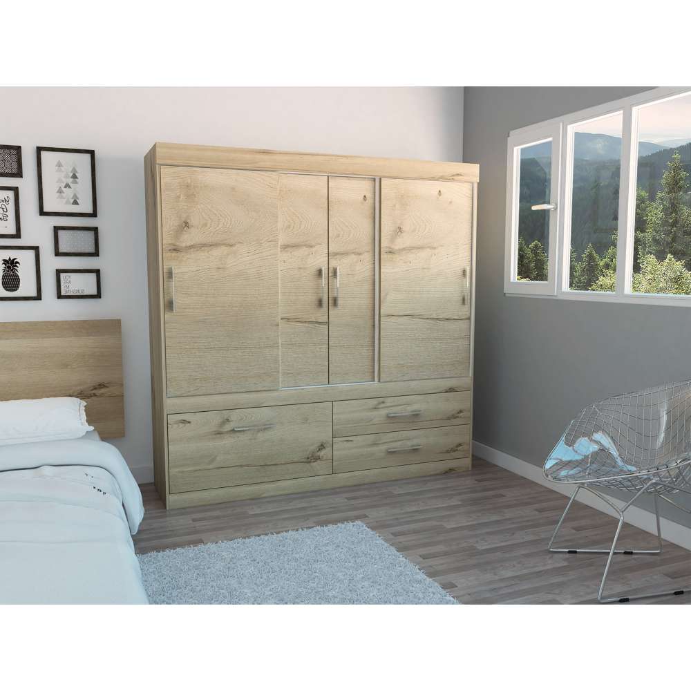 Closet Allegro Duna 180x180cm con 2 Cajones con 2 Entrepaños - Closets | Bylmo