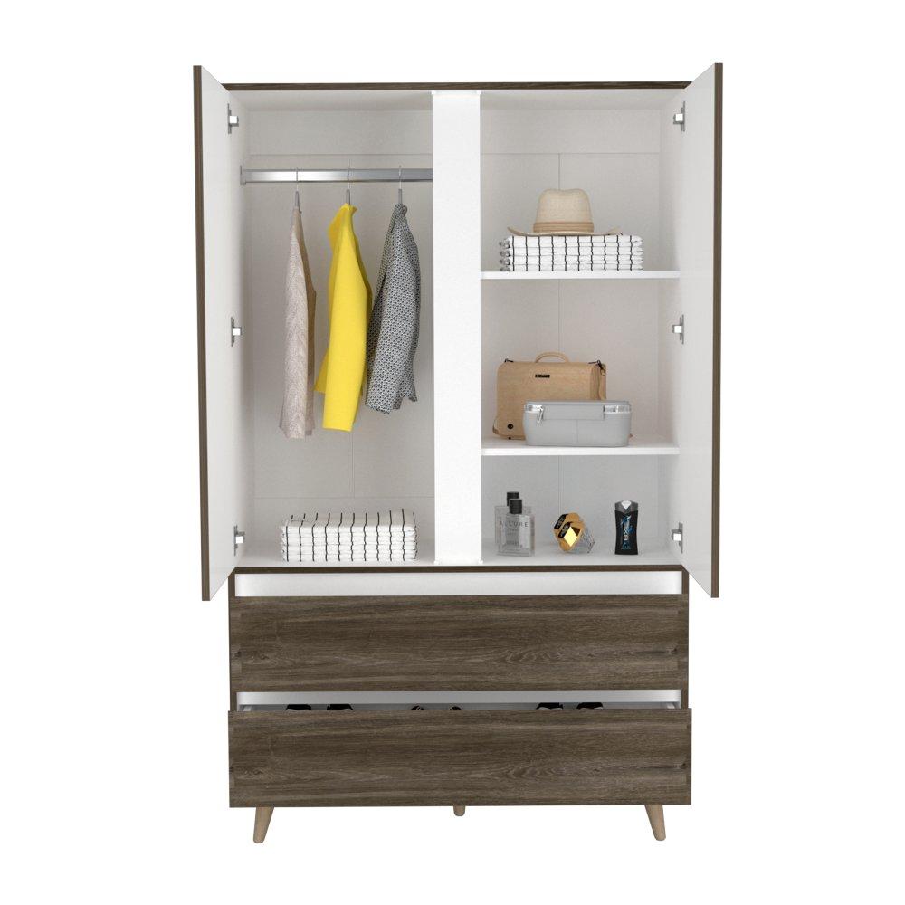 Closet Almería Siena 100 cm con Dos Puertas y Dos Cajones - Closets | Bylmo