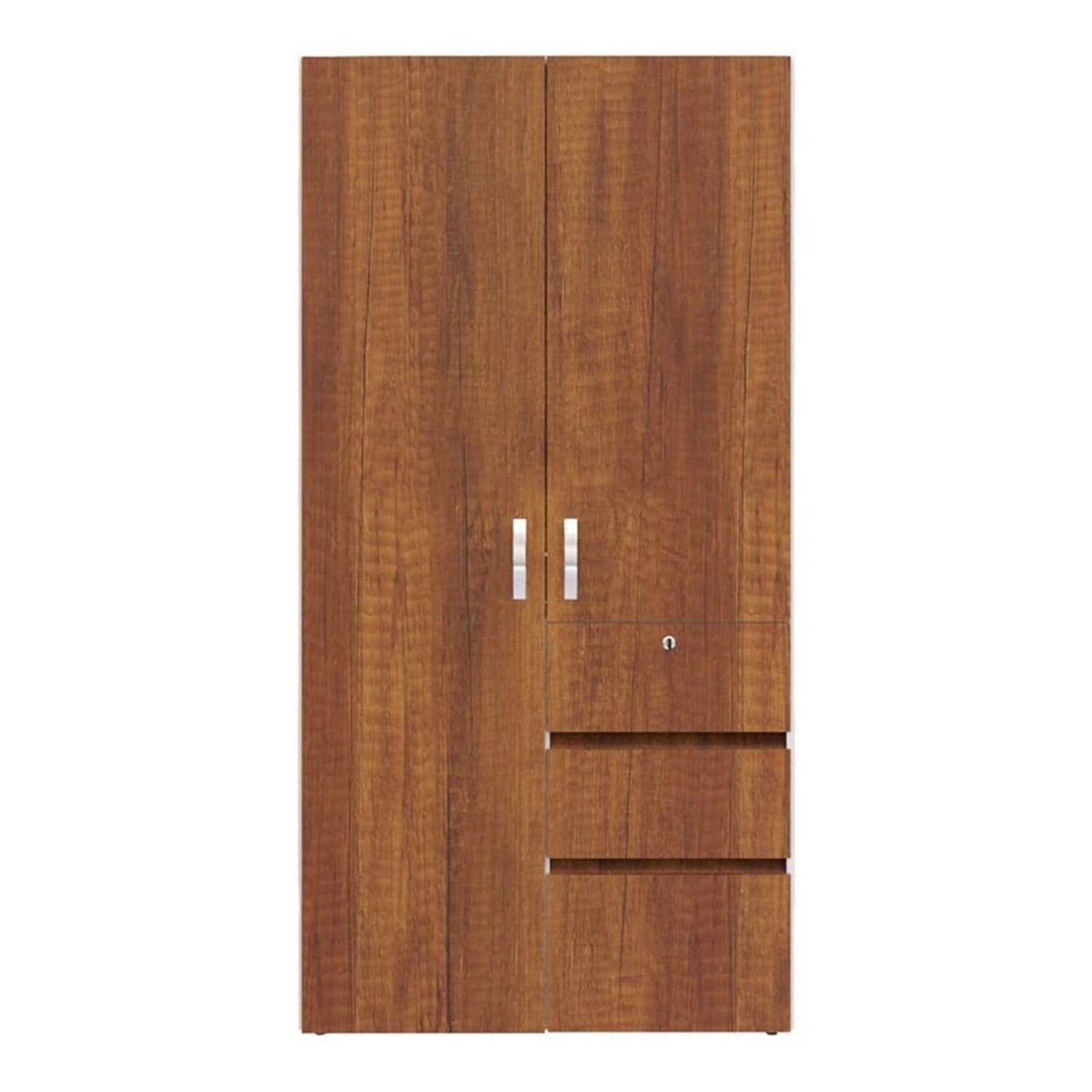 Closet Aquiles Caramelo 100x198cm con 2 Cajones con 2 Entrepaños - Closets | Bylmo