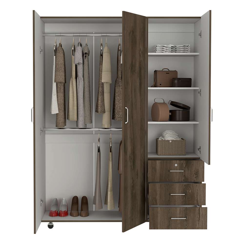 Closet Arizona Bellota 140x183cm con 3 Cajones con 3 Entrepaños - Closets | Bylmo