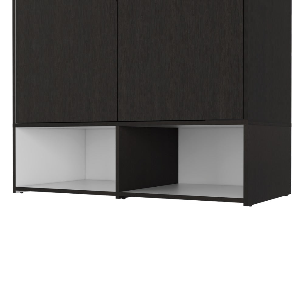 Closet Armario Wengue 100 cm con Zapatero y Percheros - Closets | Bylmo