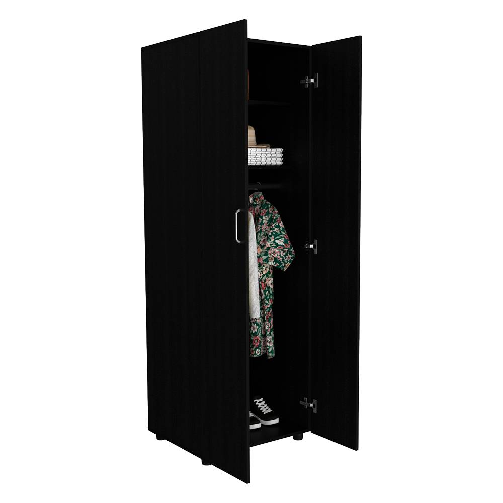 Closet Aurora Wengue 60x180cm sin Cajones con 2 Entrepaños - Closets | Bylmo