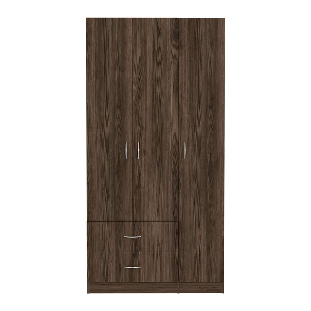 Closet Austral Coñac 90x180cm con 2 Cajones con 3 Entrepaños - Closets | Bylmo