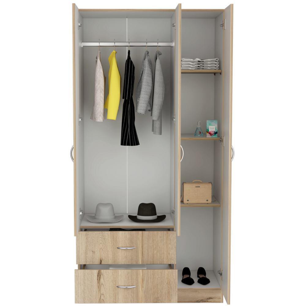 Closet Austral Duna 90x180cm con 2 Cajones con 3 Entrepaños - Closets | Bylmo