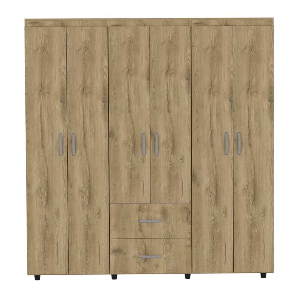 Closet Bariloche Macadamia 170x180cm con 2 Cajones con 4 Entrepaños - Closets | Bylmo