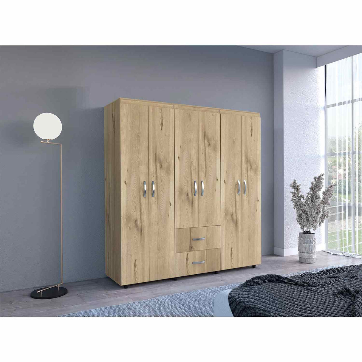 Closet Bariloche Duna 170x180cm con 2 Cajones con 4 Entrepaños - Closets | Bylmo