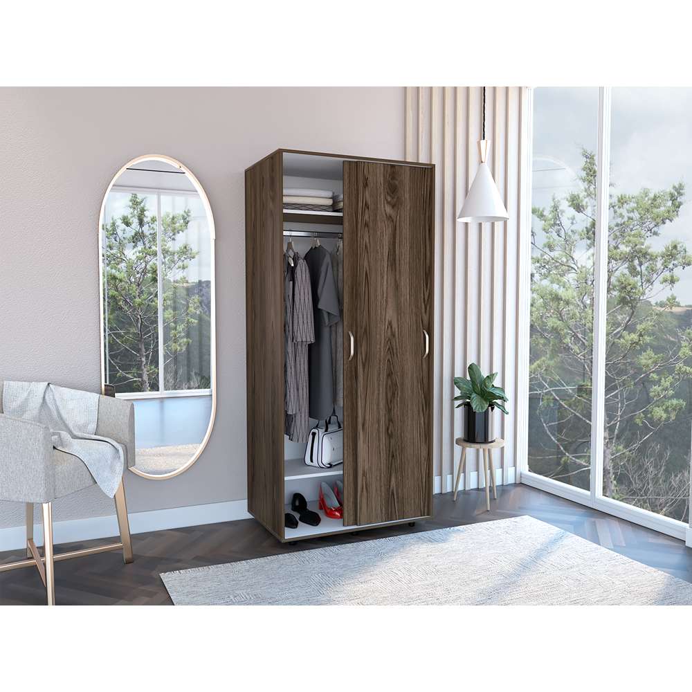Closet Belfort Coñac 80 cm con Dos Puertas - Closets | Bylmo