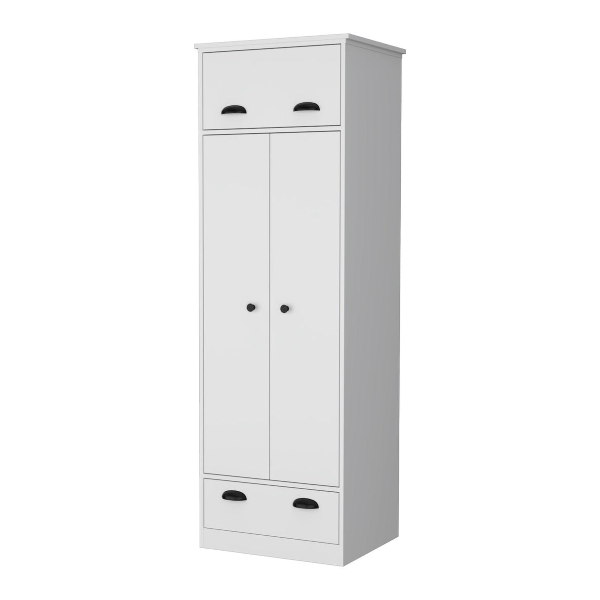 Closet Blanco 59x179cm con 2 Cajones con 1 Entrepaños - Closets | Bylmo